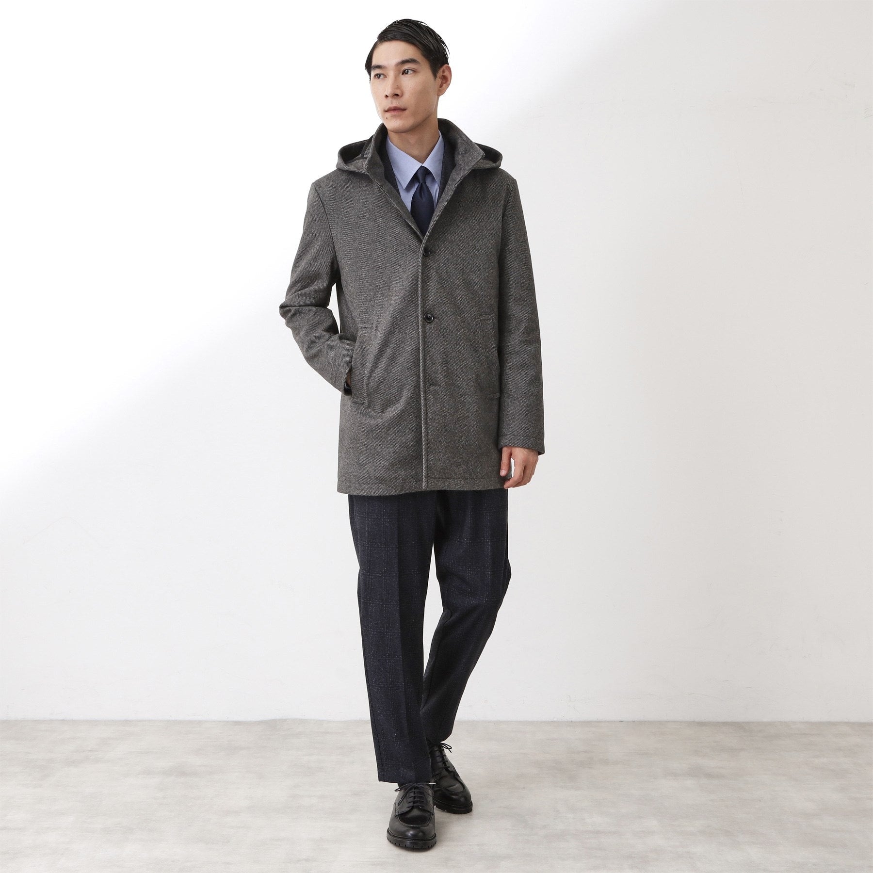 ザ ショップ ティーケー(メンズ) THE SHOP TK(Men) ウーリックスタンドメルトンコート (グレー(412)) グレー(412)