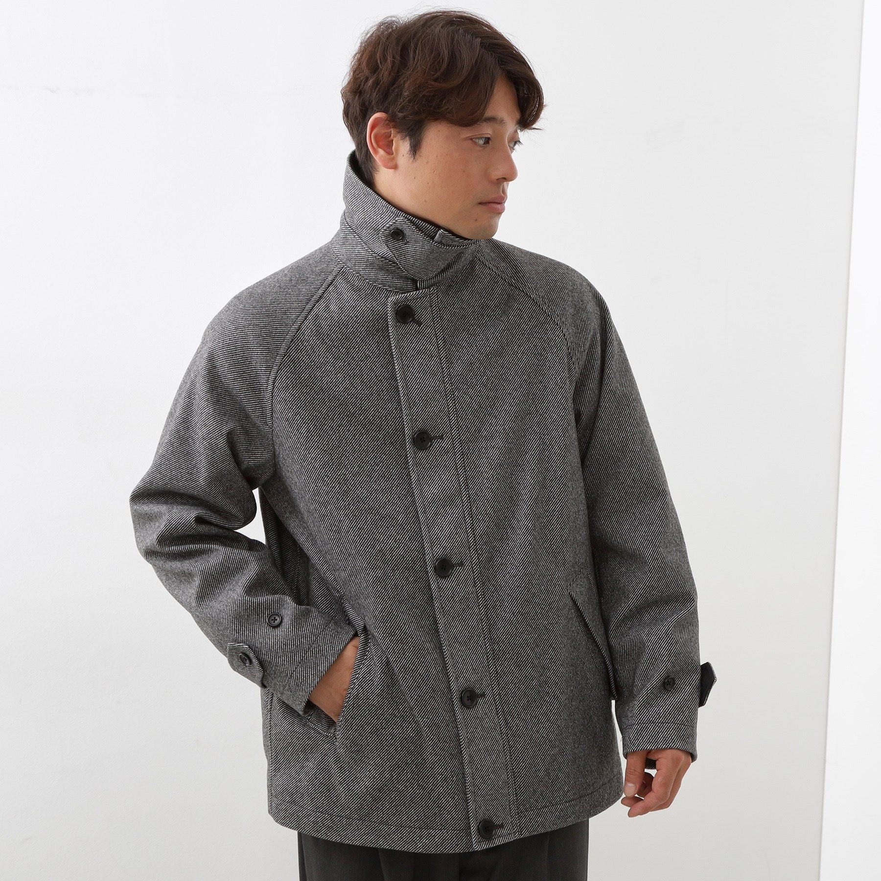 ザ ショップ ティーケー(メンズ) THE SHOP TK(Men) ウーリックデッキブルゾン (グレー(412)) グレー(412)