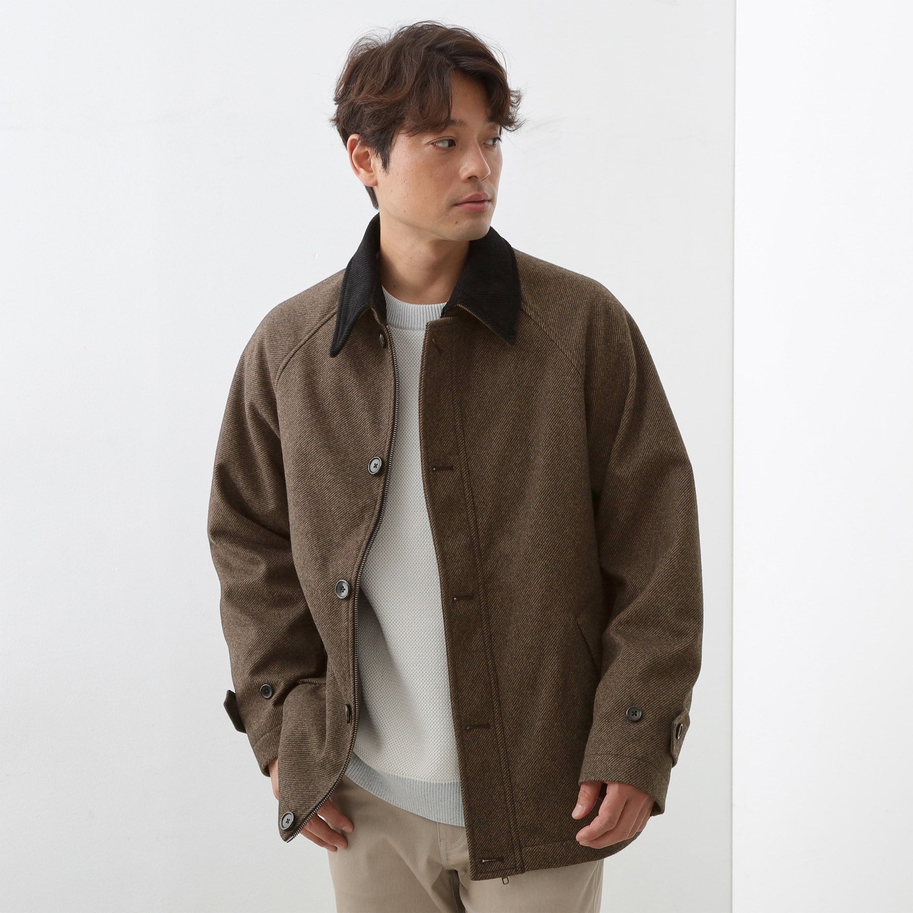 ザ ショップ ティーケー(メンズ) THE SHOP TK(Men) ウーリックデッキブルゾン (グレー(412)) グレー(412)