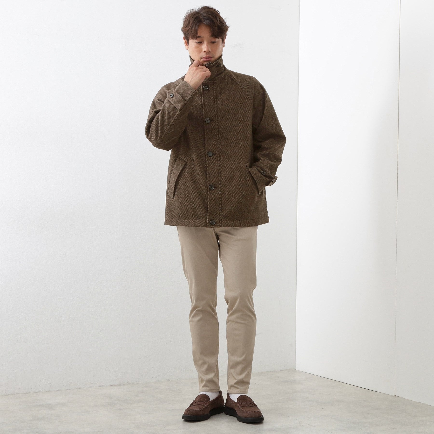 ザ ショップ ティーケー(メンズ) THE SHOP TK(Men) ウーリックデッキブルゾン (ブラウン(443)) ブラウン(443)