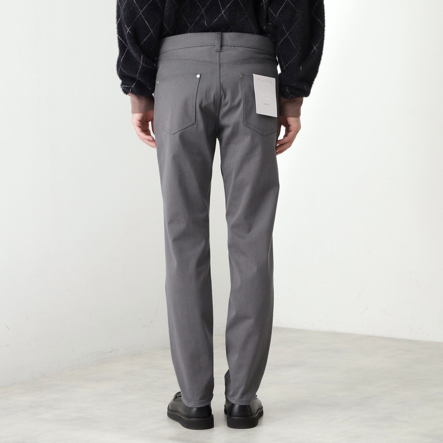 ザ ショップ ティーケー(メンズ) THE SHOP TK(Men) プレミアムスキニーパンツ WARM【裏起毛/360°ストレッチ/洗濯機OK】 (ブラウン(044)) ブラウン(044)