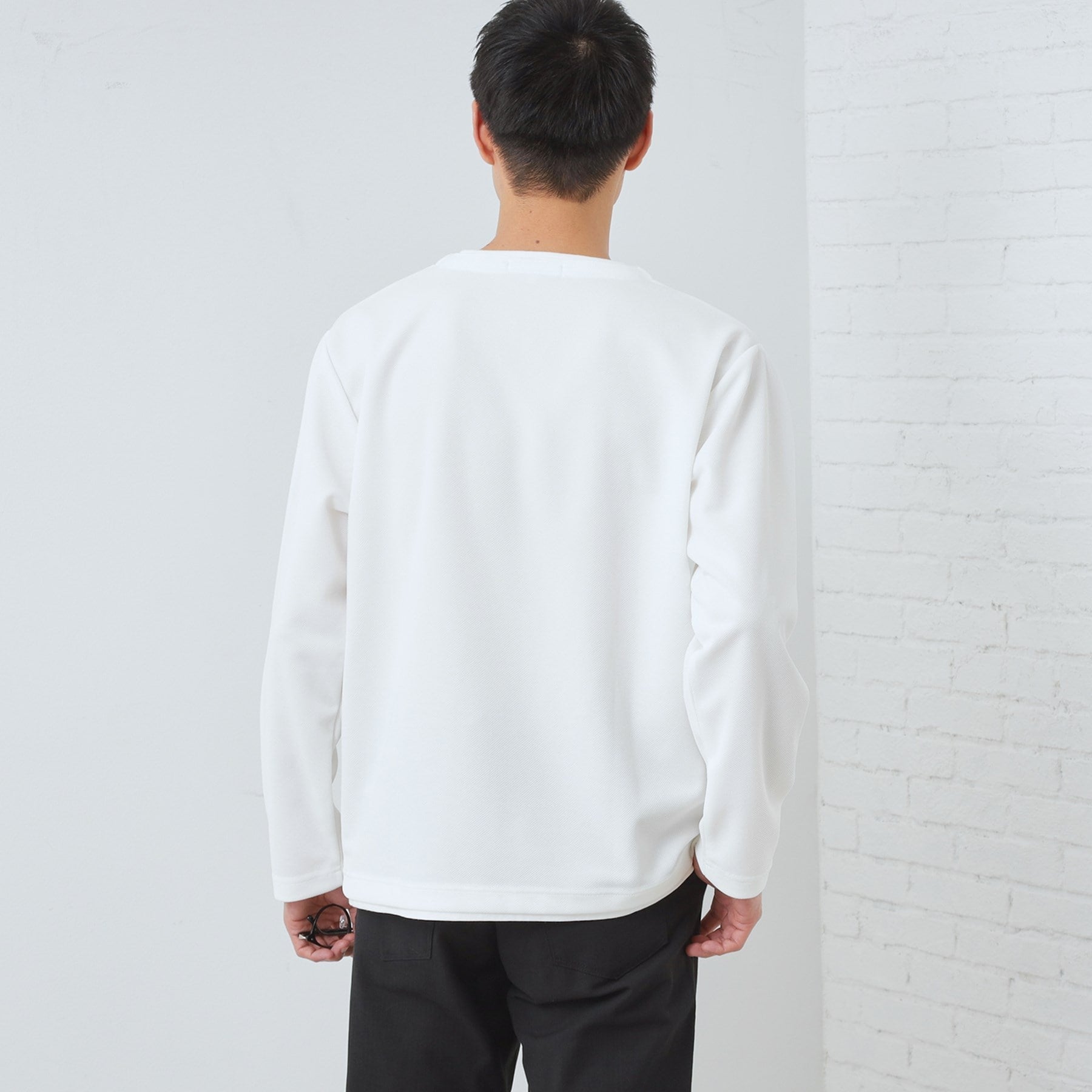 ザ ショップ ティーケー(メンズ) THE SHOP TK(Men) 【1枚で決まる!】キーネックフェイクレイヤード長袖Tシャツ (オフホワイト(003)) オフホワイト(003)