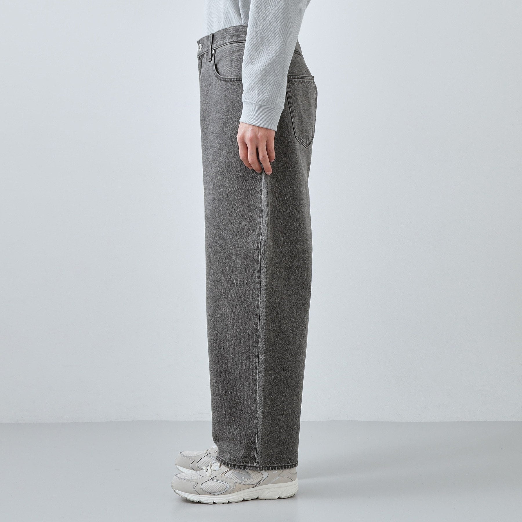 ザ ショップ ティーケー(メンズ) THE SHOP TK(Men) デニムカーブパンツ (ブラック(019)) ブラック(019)