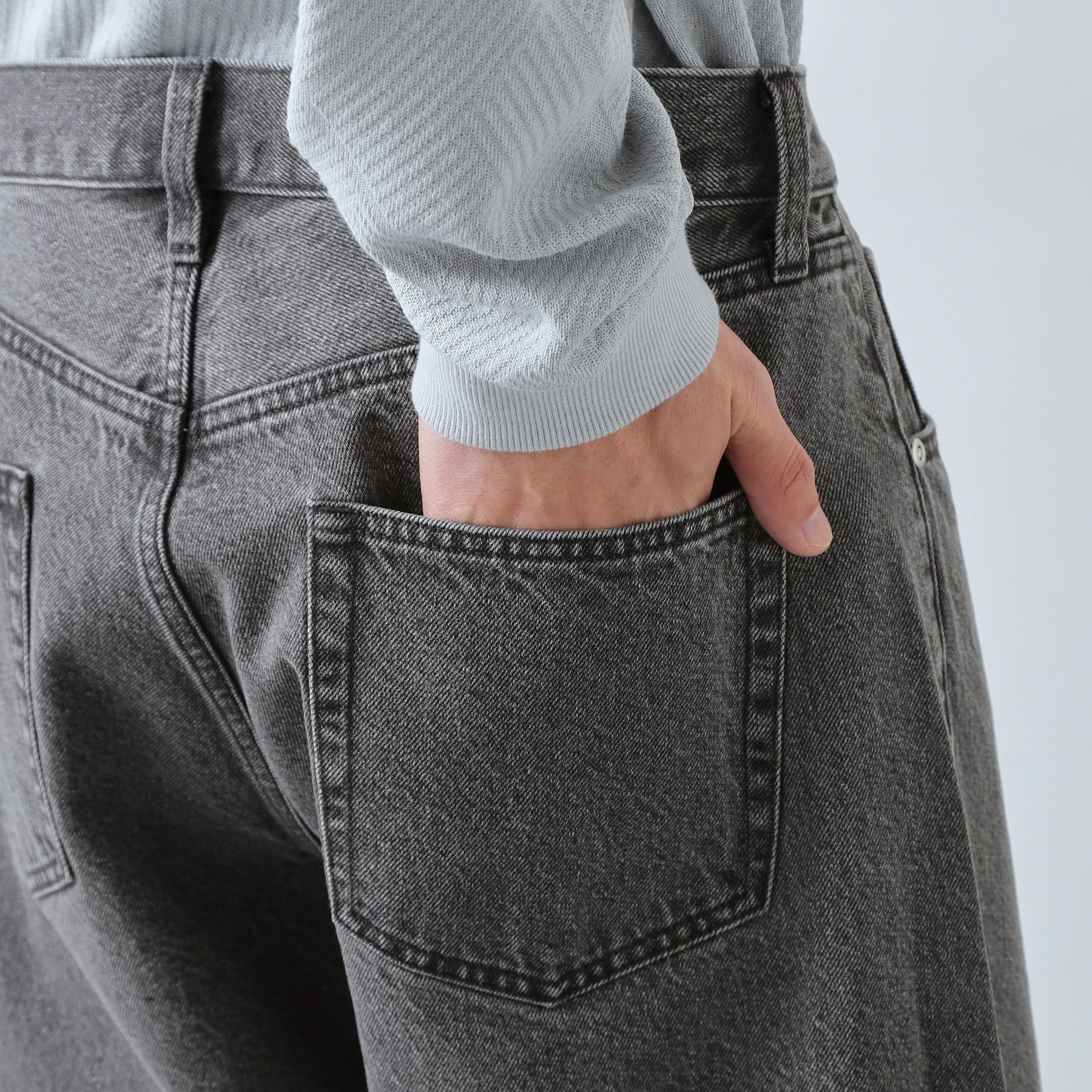 ザ ショップ ティーケー(メンズ) THE SHOP TK(Men) デニムカーブパンツ (ブラック(019)) ブラック(019)