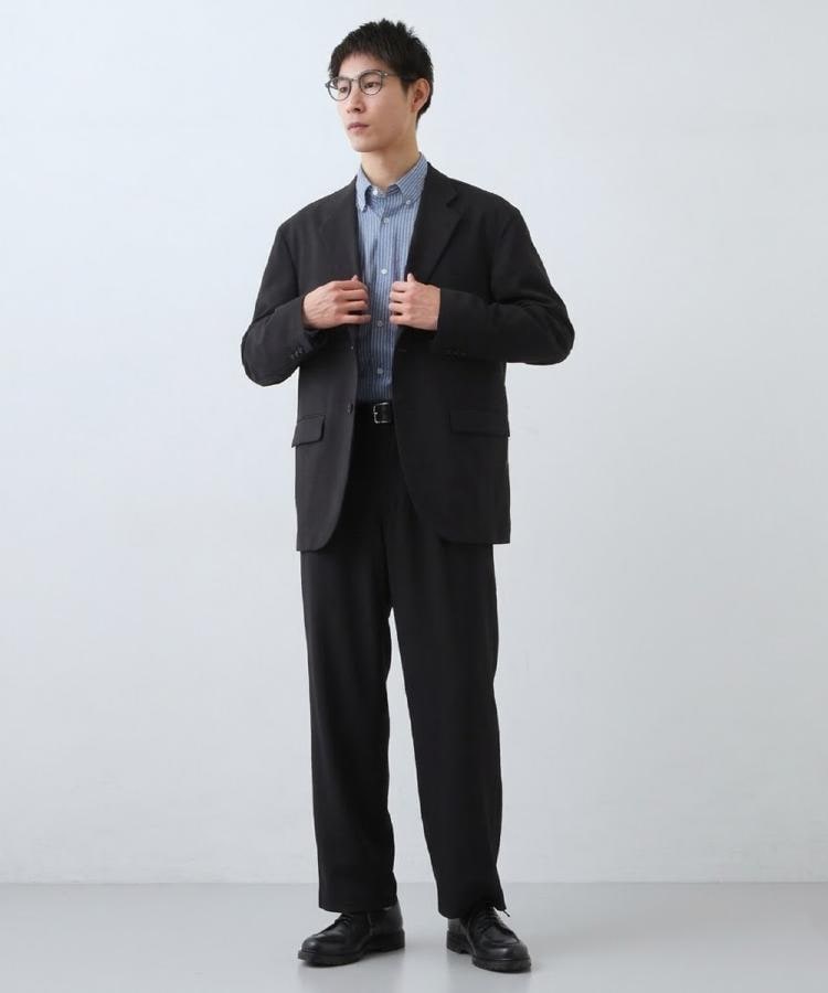 ザ ショップ ティーケー(メンズ) THE SHOP TK(Men) AVANT LINO リラックスジャケット セットアップ可/洗濯機OK (モカブラウン(042)) モカブラウン(042)