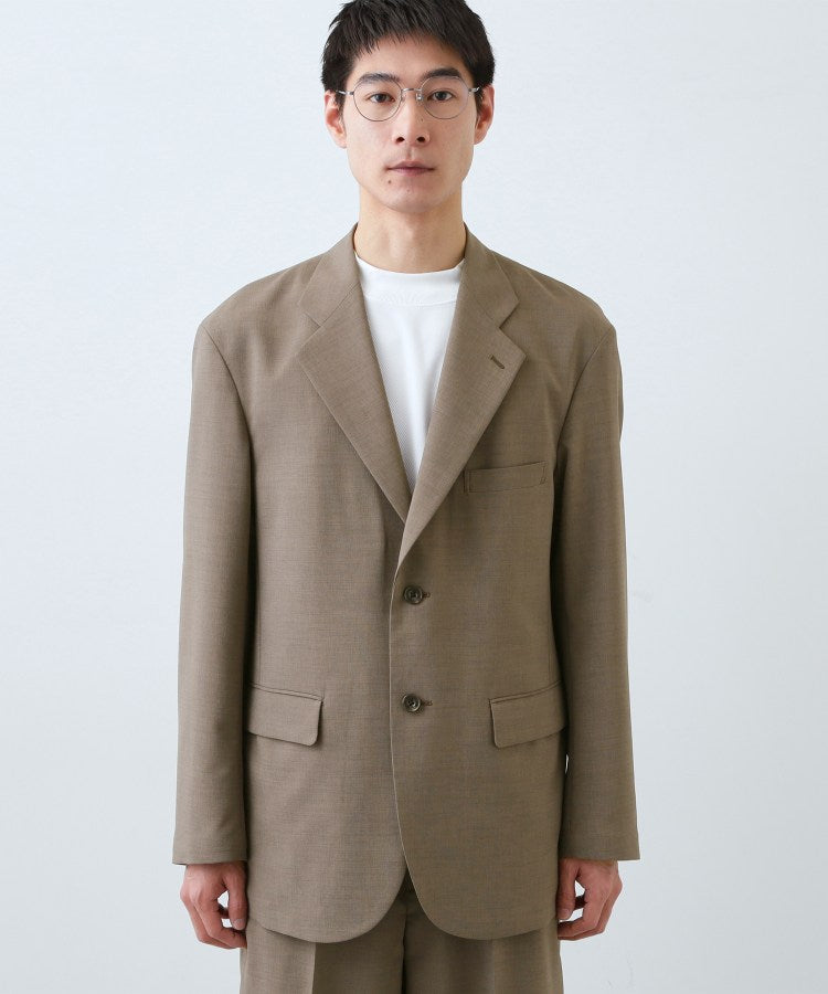 ザ ショップ ティーケー(メンズ) THE SHOP TK(Men) AVANT LINO リラックスジャケット セットアップ可/洗濯機OK (モカブラウン(042)) モカブラウン(042)