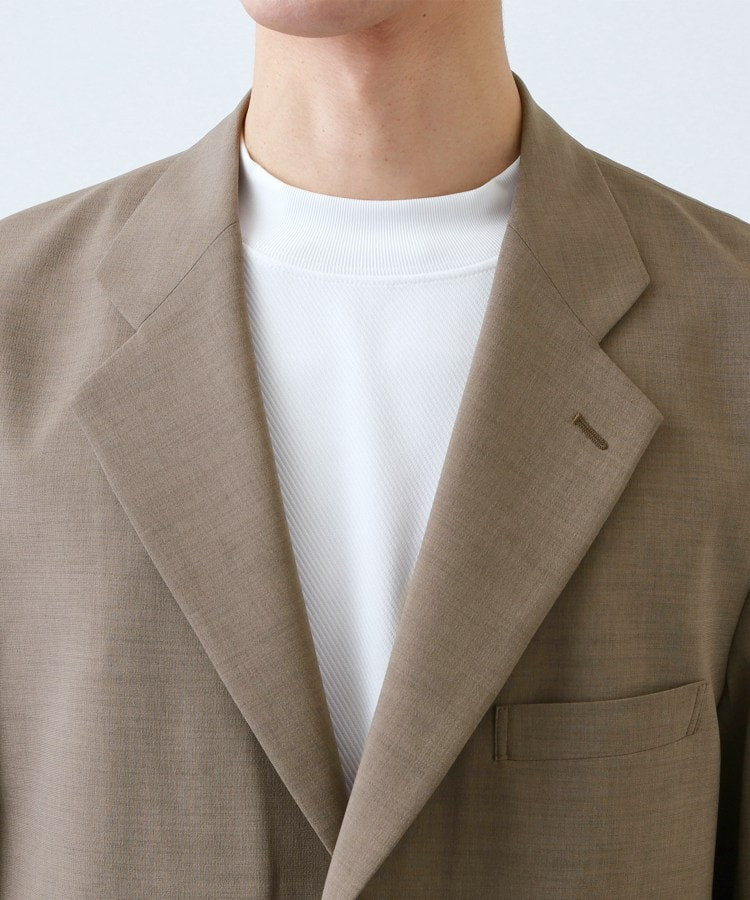 ザ ショップ ティーケー(メンズ) THE SHOP TK(Men) AVANT LINO リラックスジャケット セットアップ可/洗濯機OK (モカブラウン(042)) モカブラウン(042)