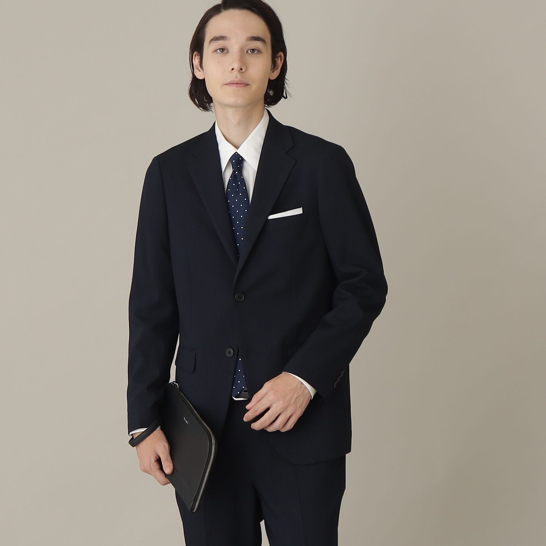 ザ ショップ ティーケー THE SHOP TK 【セットアップ可】甘撚りヘリンボンジャケット,ネイビー(094)