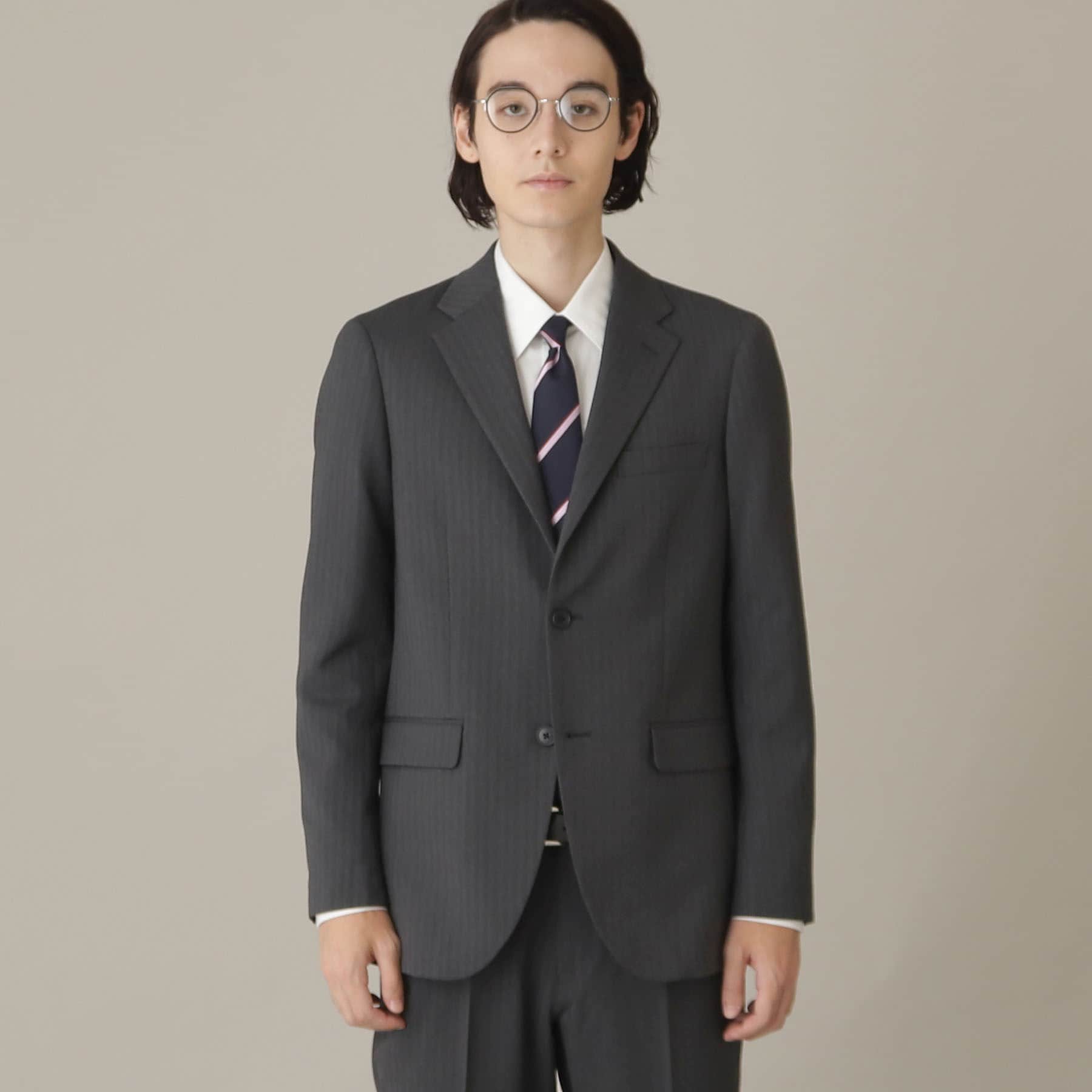 ザ ショップ ティーケー THE SHOP TK 【セットアップ可】甘撚りヘリンボンジャケット