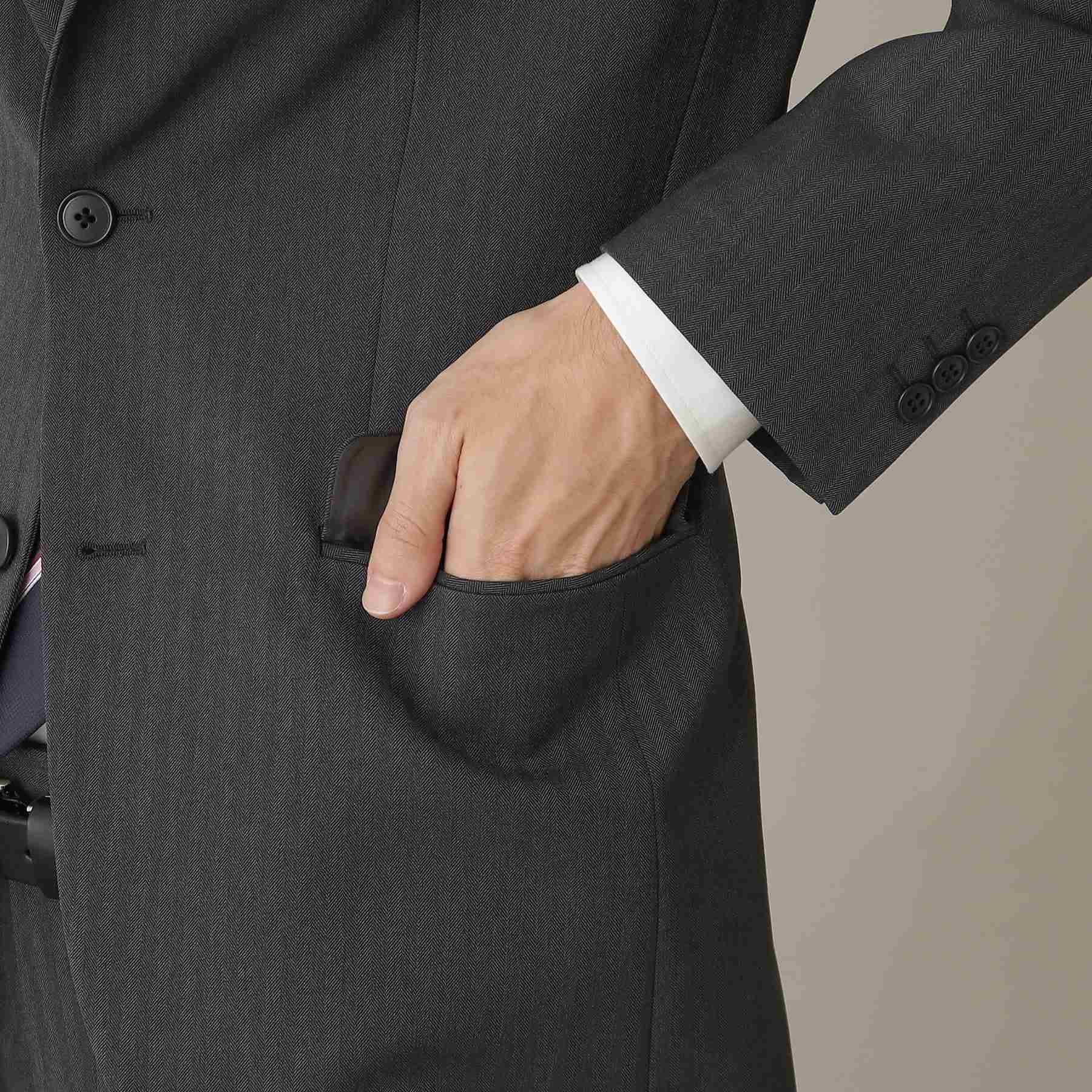 ザ ショップ ティーケー THE SHOP TK 【セットアップ可】甘撚りヘリンボンジャケット