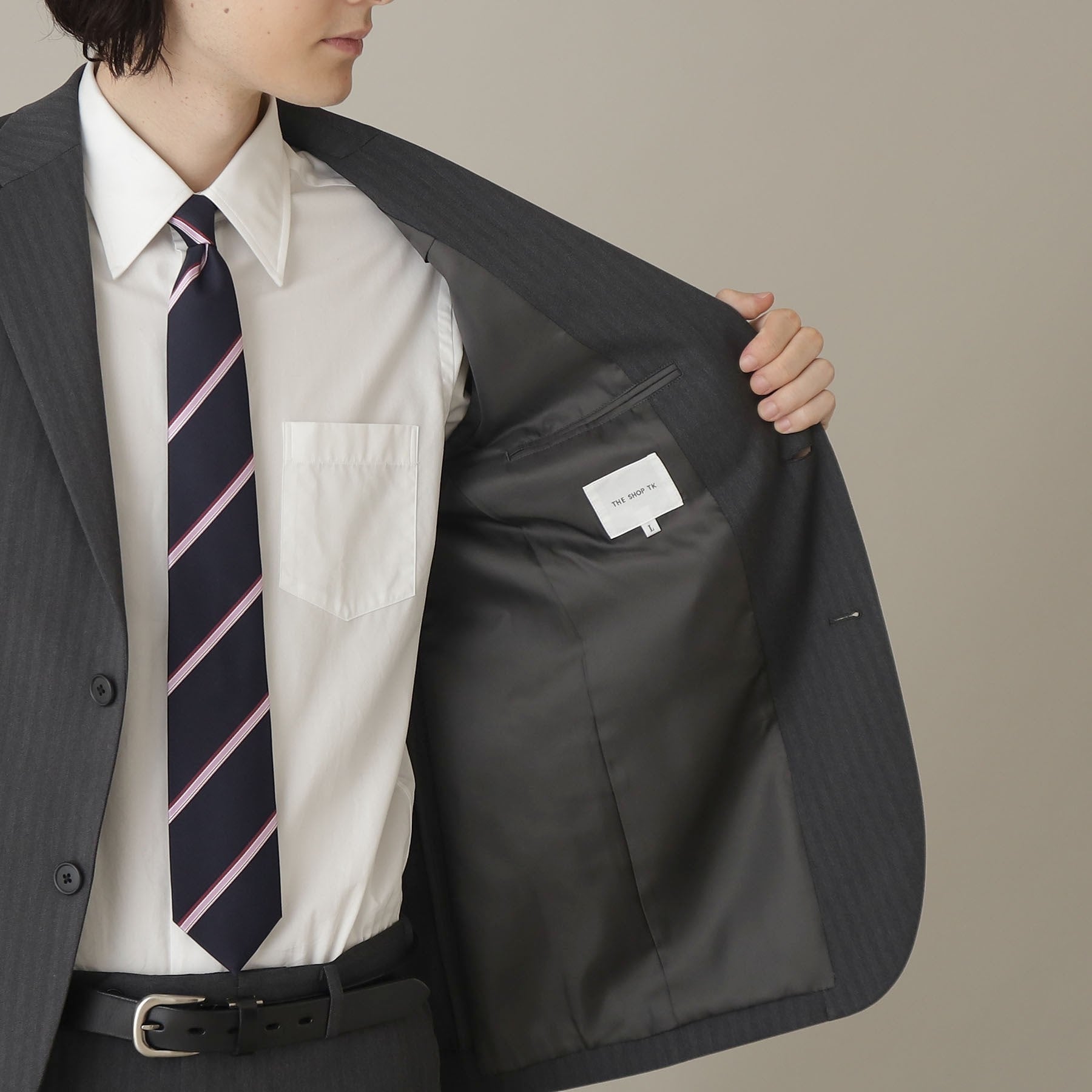 ザ ショップ ティーケー THE SHOP TK 【セットアップ可】甘撚りヘリンボンジャケット