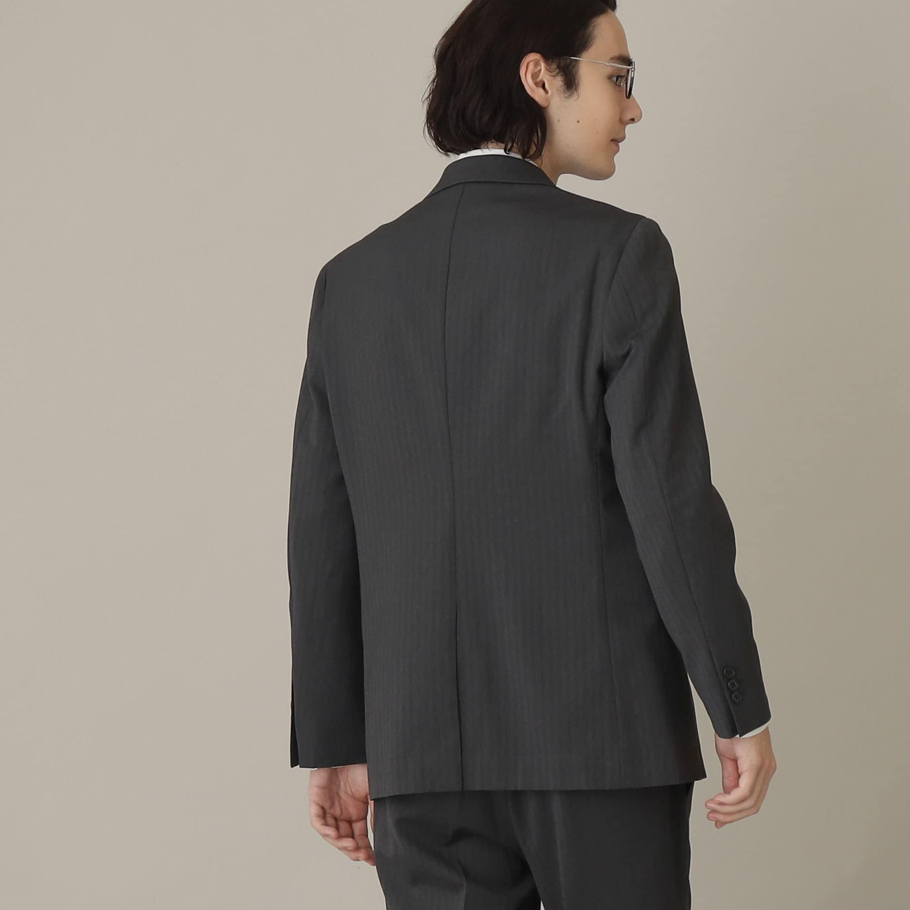 ザ ショップ ティーケー THE SHOP TK 【セットアップ可】甘撚りヘリンボンジャケット