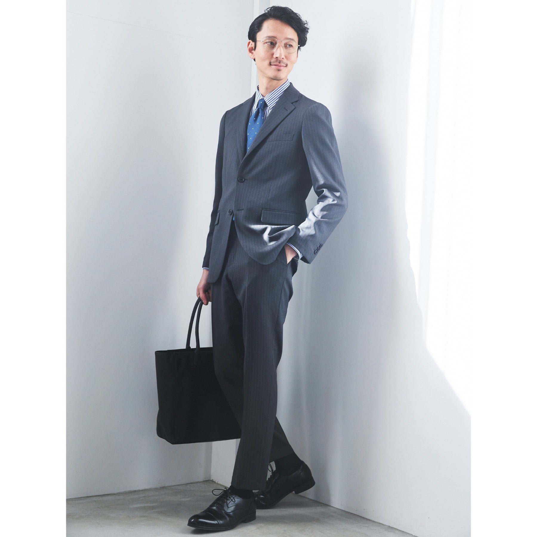 ザ ショップ ティーケー THE SHOP TK 【セットアップ可】甘撚りヘリンボンジャケット