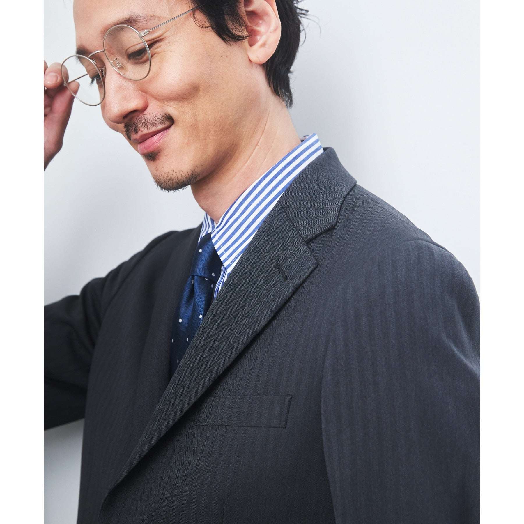 ザ ショップ ティーケー THE SHOP TK 【セットアップ可】甘撚りヘリンボンジャケット