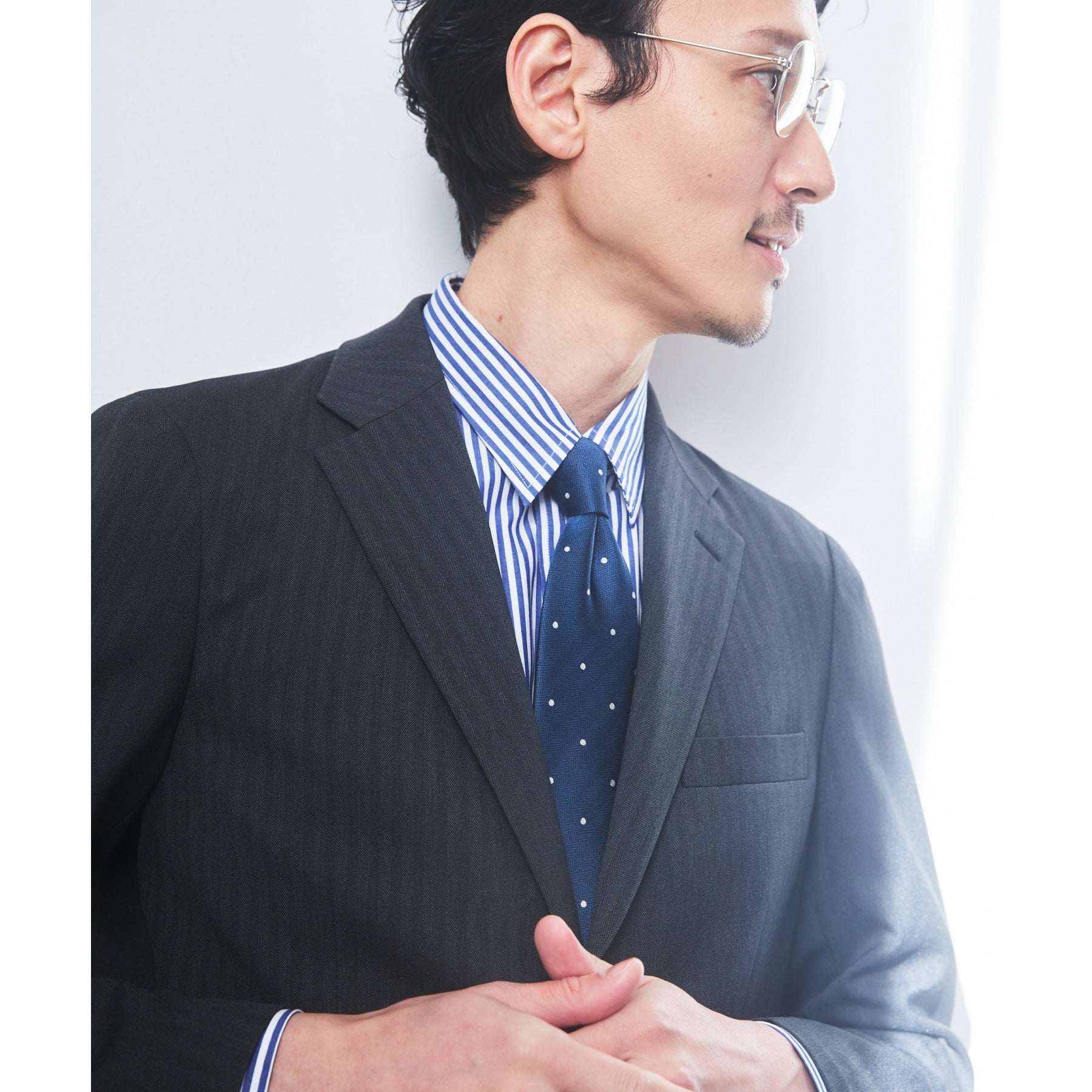 ザ ショップ ティーケー THE SHOP TK 【セットアップ可】甘撚りヘリンボンジャケット