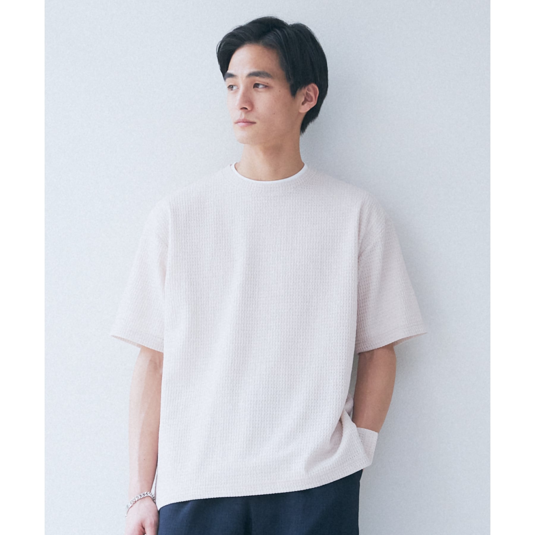 ザ ショップ ティーケー THE SHOP TK 【インナーセットアイテム】シアージャガードアンサンブルTシャツ