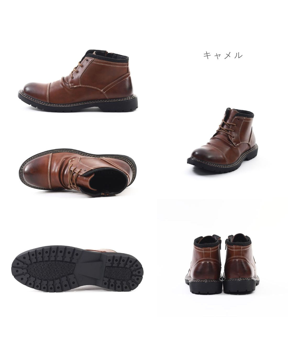 フットプレイス FOOT PLACE メンズ ブーツ ミドルブーツ 幅広 3E 防水 防滑 4cm防水 晴雨兼用 カジュアル きれいめ ビザリー bizarree KHー50290