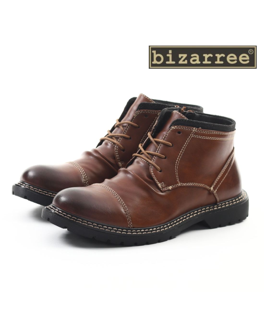 フットプレイス FOOT PLACE メンズ ブーツ ミドルブーツ 幅広 3E 防水 防滑 4cm防水 晴雨兼用 カジュアル きれいめ ビザリー bizarree KHー50290