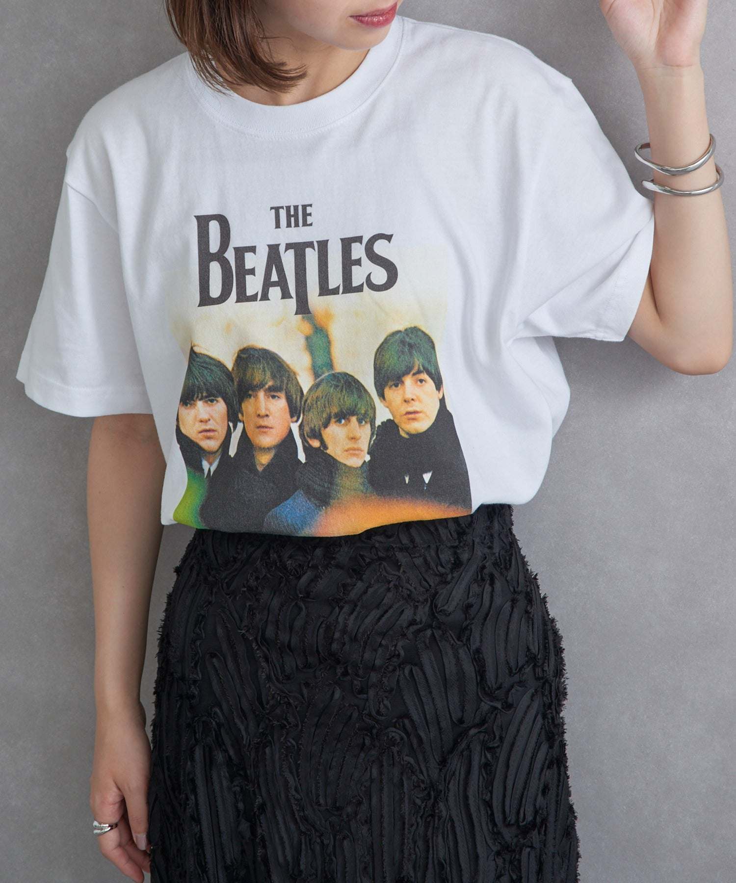 ザ ファイナル ビュー THE FINAL VIEW The Beatles / ビートルズ フォトプリントTシャツ (ホワイト) ホワイト