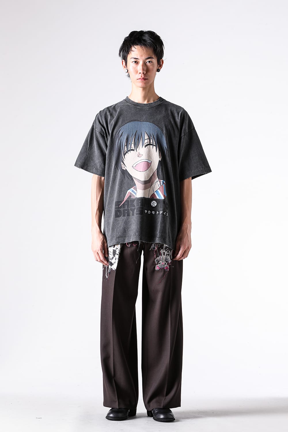 ザ シュガー パンチ THE SUGAR PUNCH x SAKAMOTO DAYS Short Sleeve T-Shirt (NAGUMO) (Black) Black
