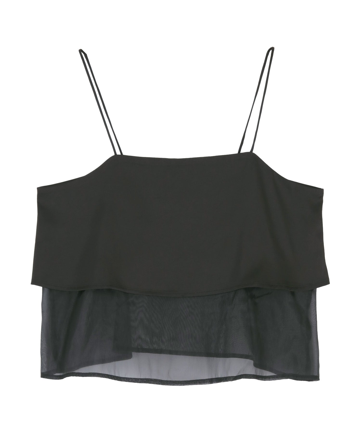 ティティベイト titivate マットサテンオーガンジーキャミソール (アイボリー) アイボリー