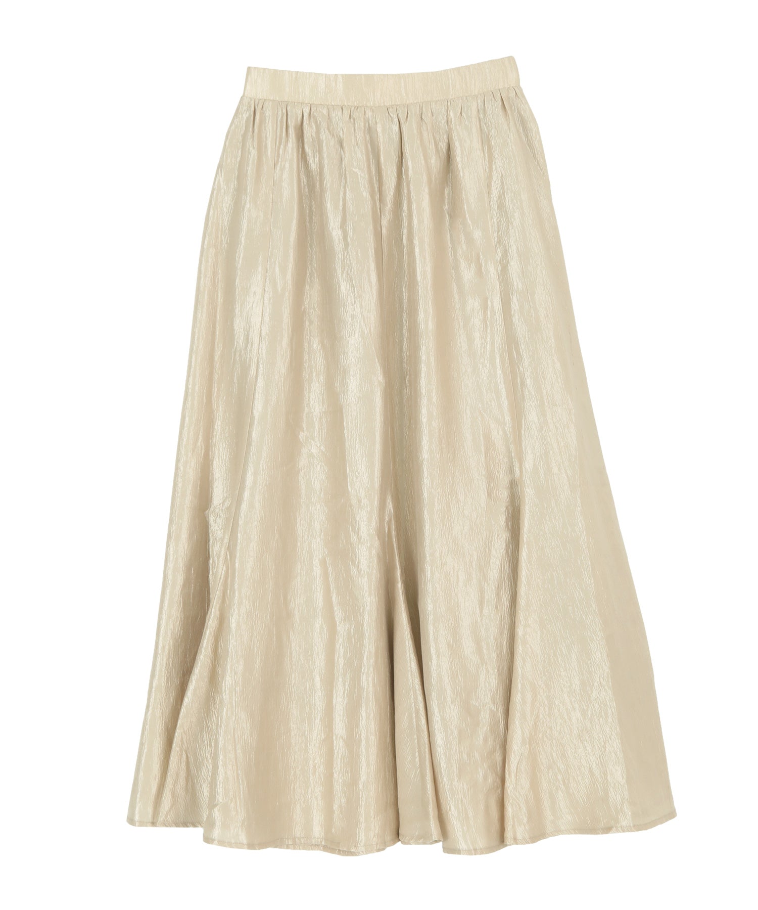 ティティベイト titivate シャイニーフレアスカート (クリーム) クリーム