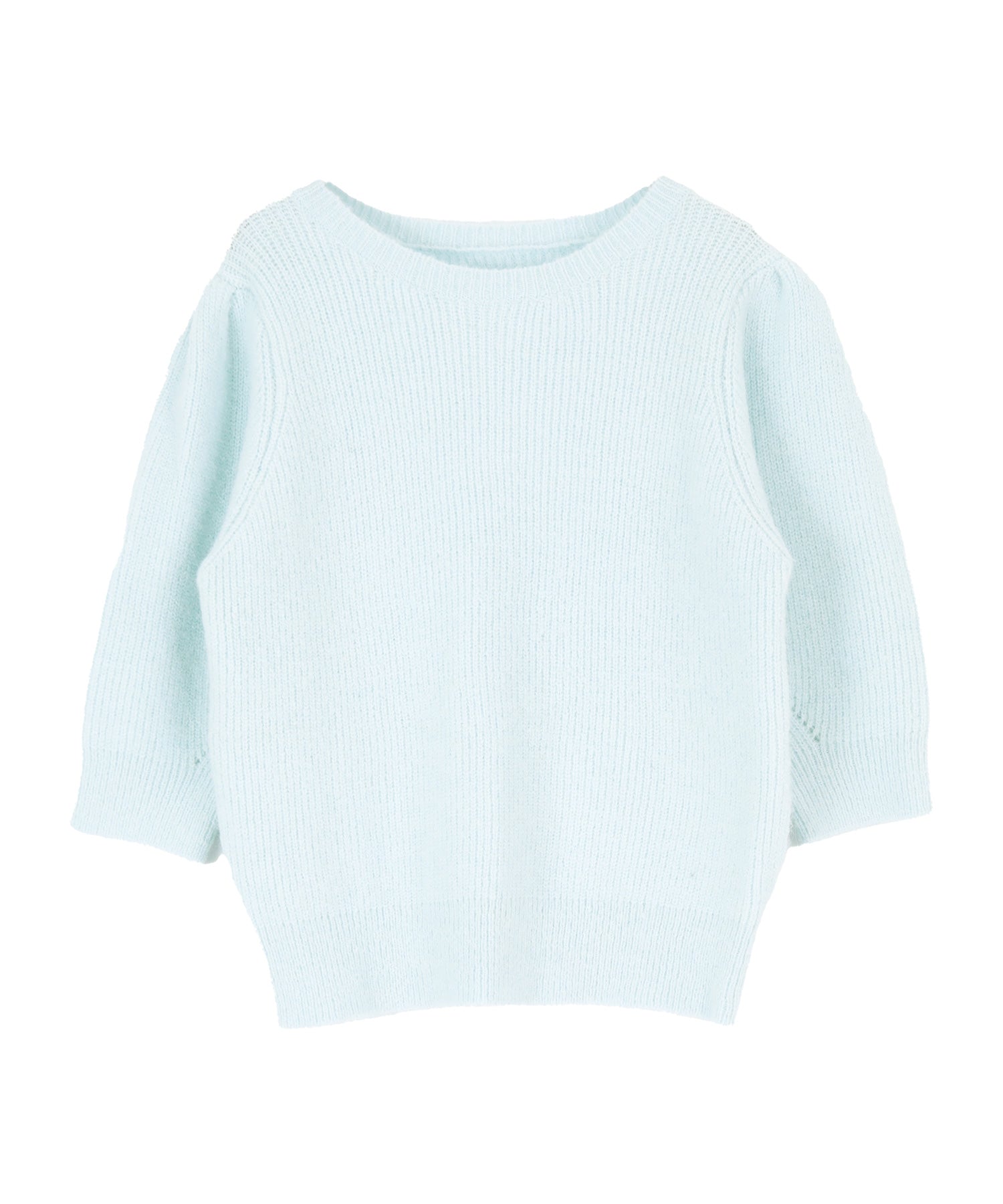 ティティベイト titivate パフスリーブふわっとニットトップス (アイボリー) アイボリー