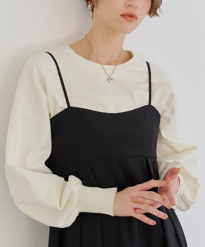 ティティベイト titivate ベーシックコンパクトニット (ブラック) ブラック