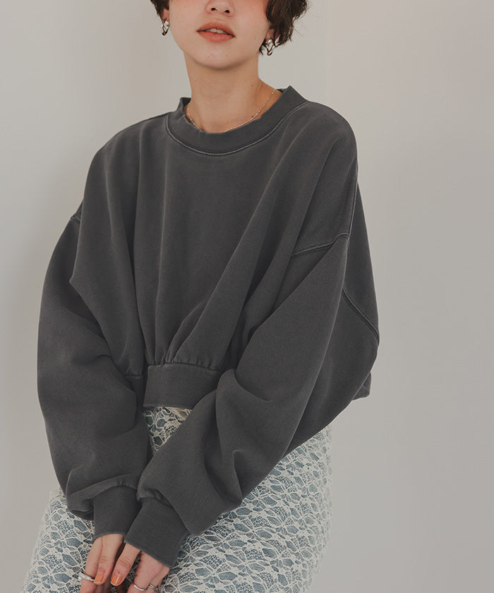 ティティベイト titivate ピグメント裏毛カットソースウェット (アイボリー) アイボリー