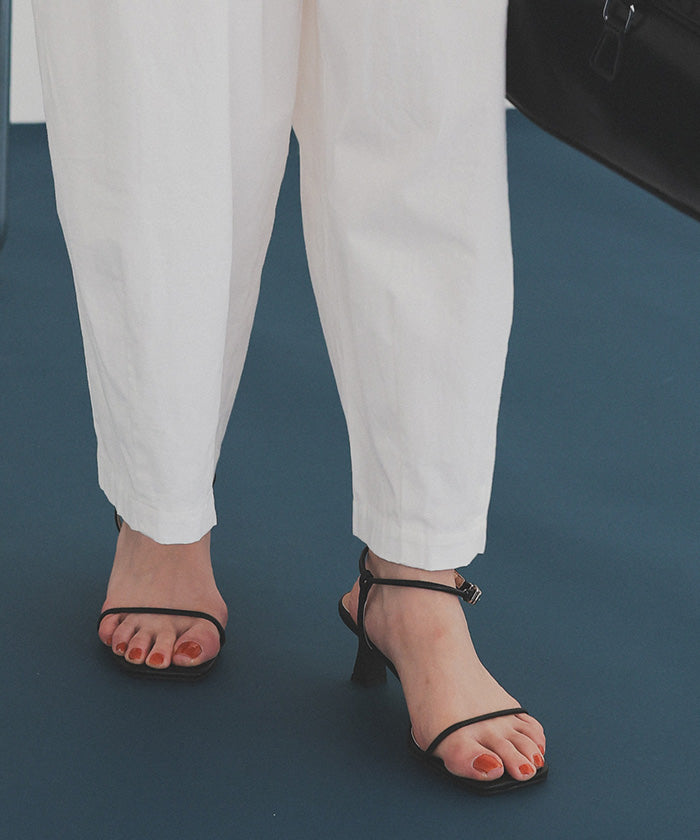 ティティベイト titivate カーヴィーシルエットゴムパンツ (ピンク) ピンク