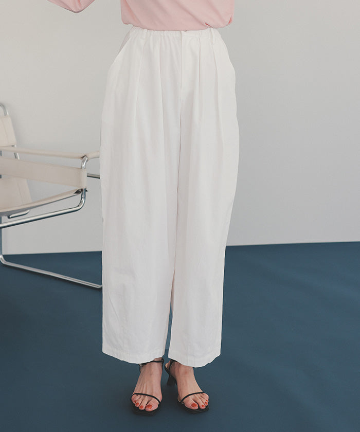 ティティベイト titivate カーヴィーシルエットゴムパンツ (ピンク) ピンク