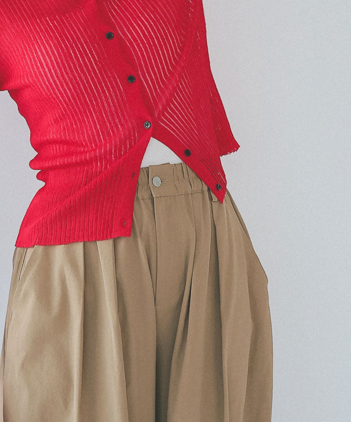 ティティベイト titivate カーヴィーシルエットゴムパンツ (ピンク) ピンク