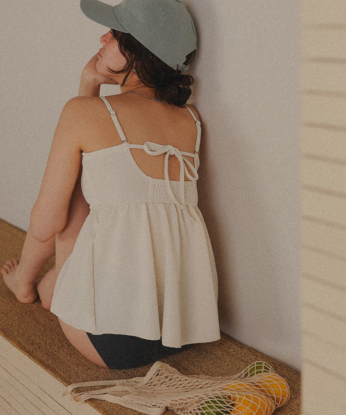 ティティベイト titivate ペプラムギャザーデザインビスチェビキニ/水着 【返品不可商品】 (ラベンダー) ラベンダー