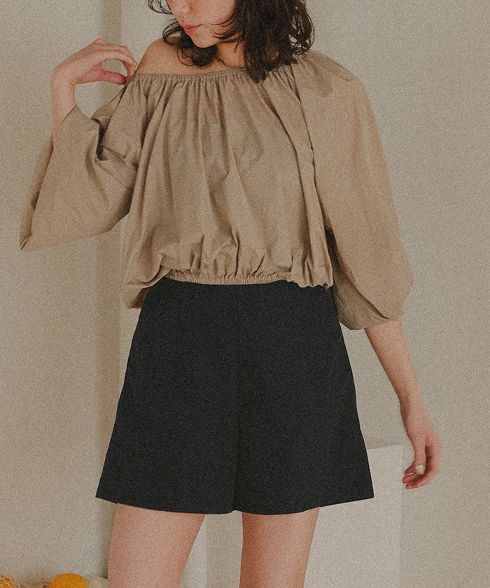 ティティベイト titivate 撥水バックゴムショートパンツ/ラッシュガード (ベージュ) ベージュ