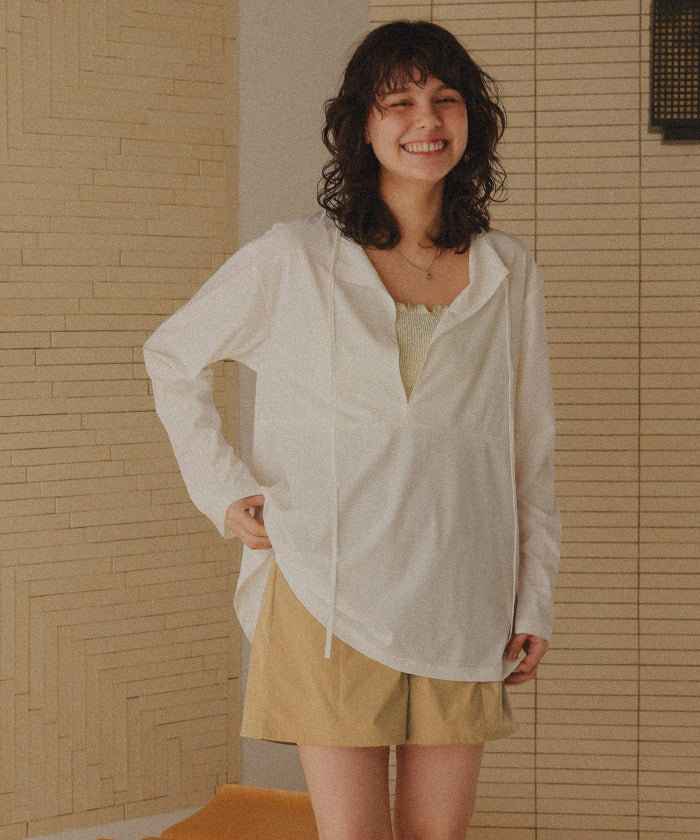 ティティベイト titivate 撥水バックゴムショートパンツ/ラッシュガード (ベージュ) ベージュ