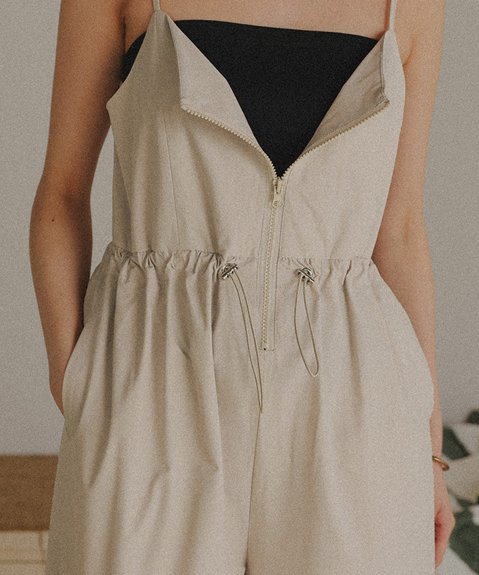 ティティベイト titivate 撥水オールインワン/ラッシュガード (ライトベージュ) ライトベージュ