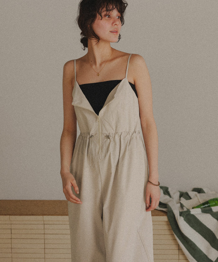 ティティベイト titivate 撥水オールインワン/ラッシュガード (ライトベージュ) ライトベージュ