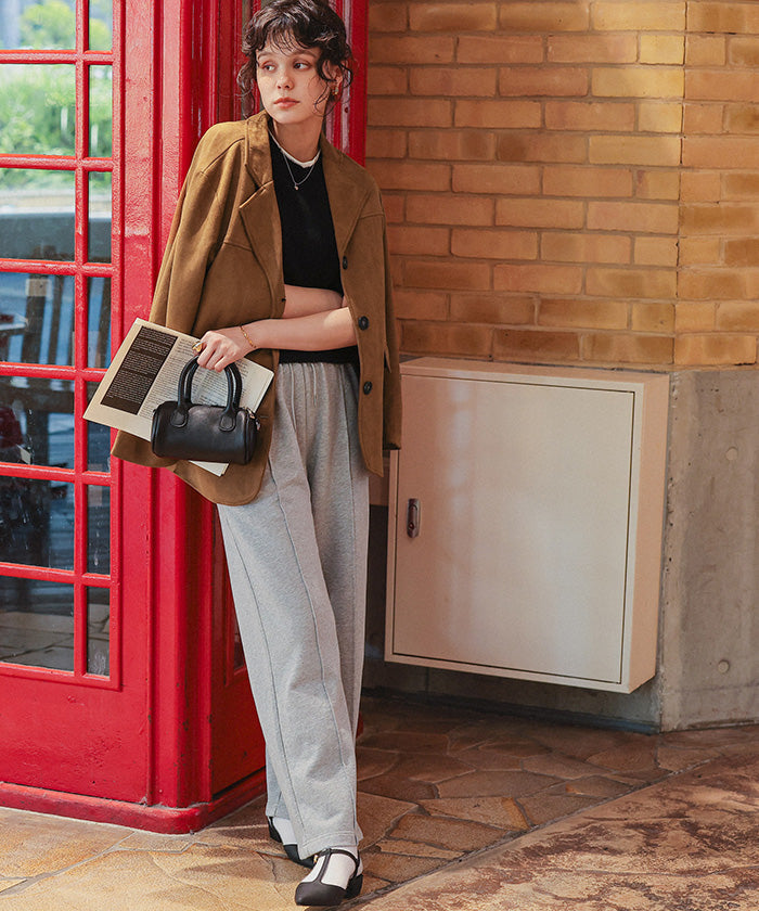 ティティベイト titivate フェイクスエードジャケット (ブラウン) ブラウン