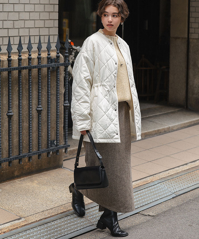 ティティベイト titivate ハンドライクオーバーサイズローゲージニット (アイボリー) アイボリー