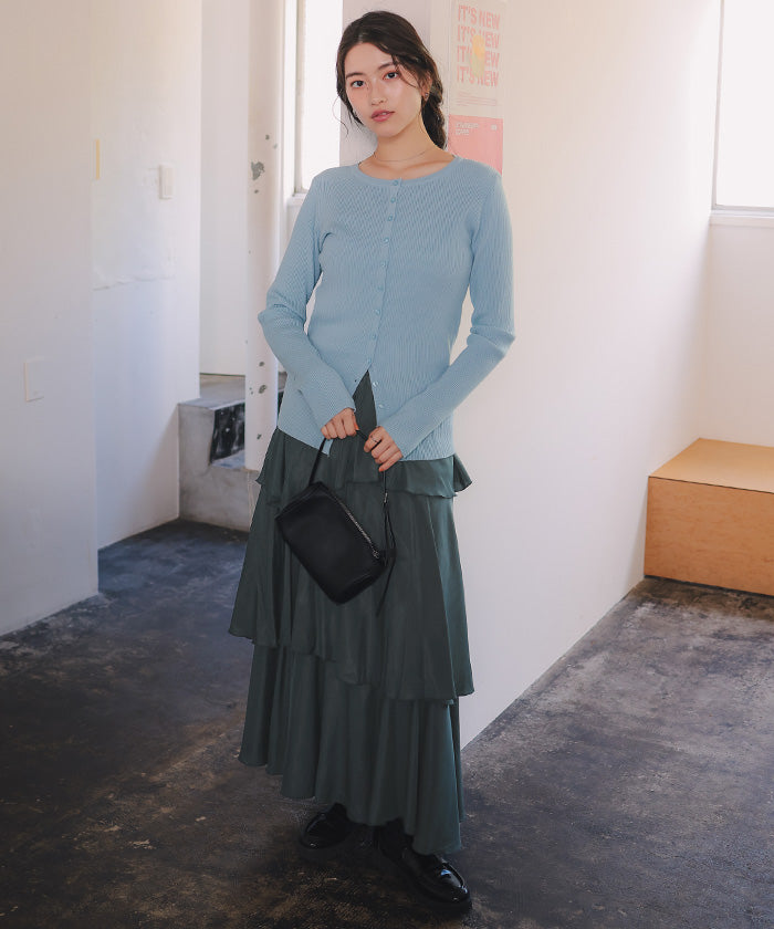 ティティベイト titivate ランダムヘムティアードスカート (オフホワイト) オフホワイト