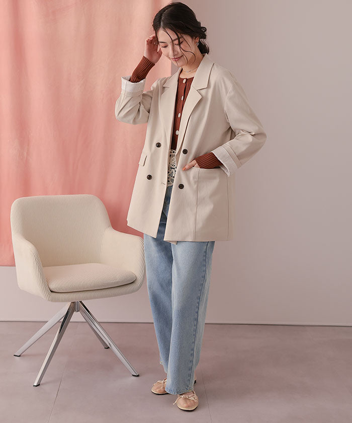 ティティベイト titivate ストレートシルエットデニムパンツ (インディゴ) インディゴ