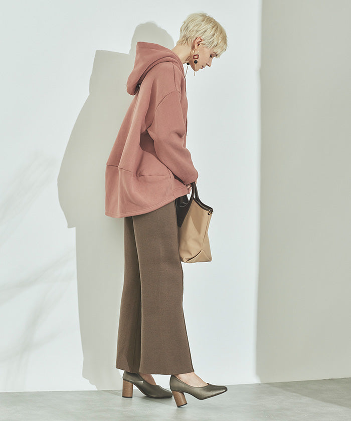 ティティベイト titivate センターピンタックニットパンツ (モカ) モカ