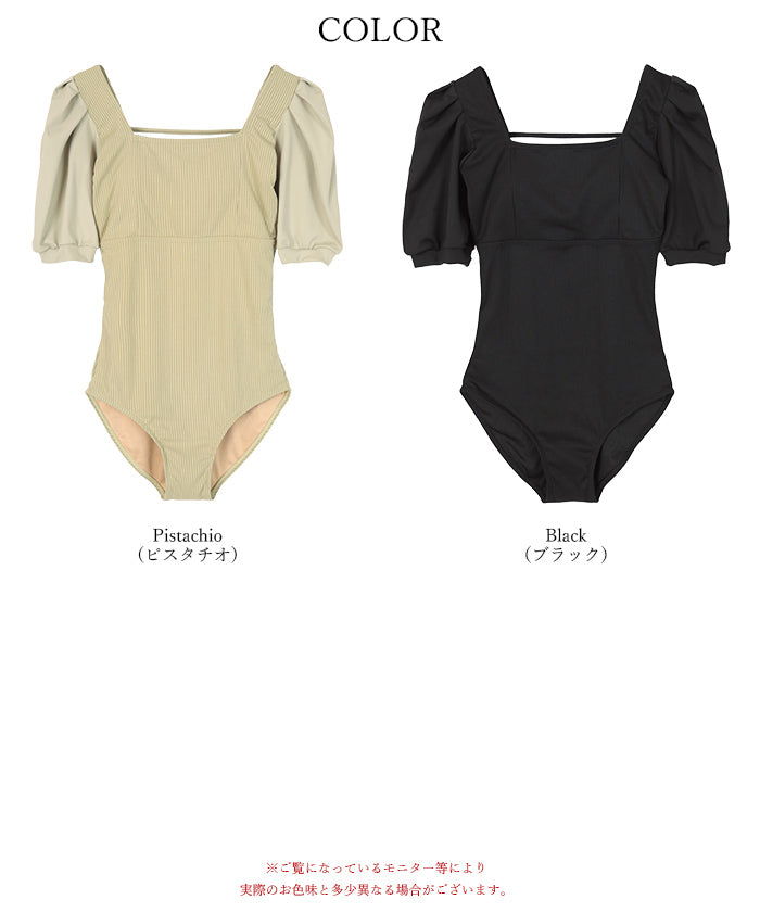 ティティベイト titivate バックオープンパフスリーブワンピース/水着【返品不可商品】