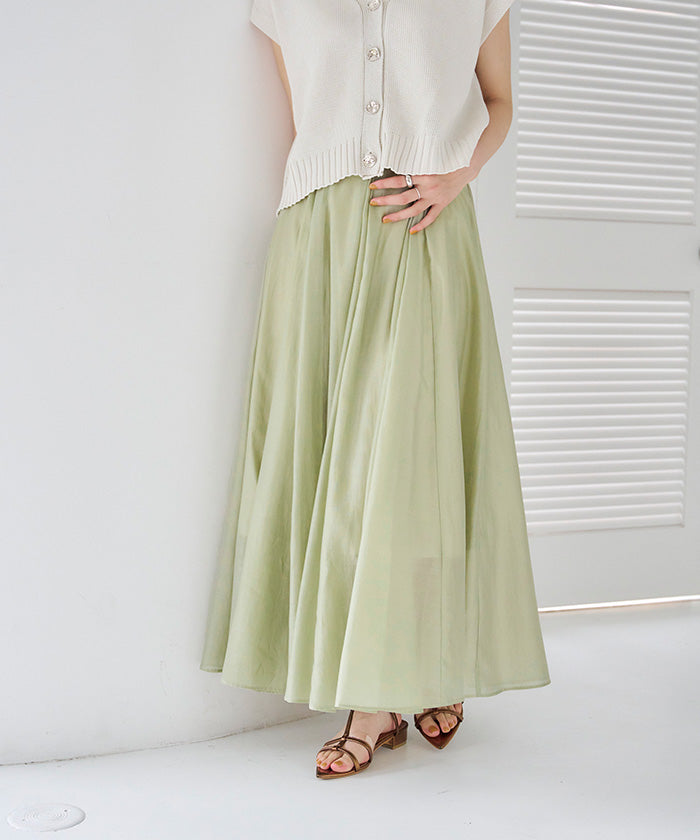 Titivate titivate sheer tuck gathered skirt