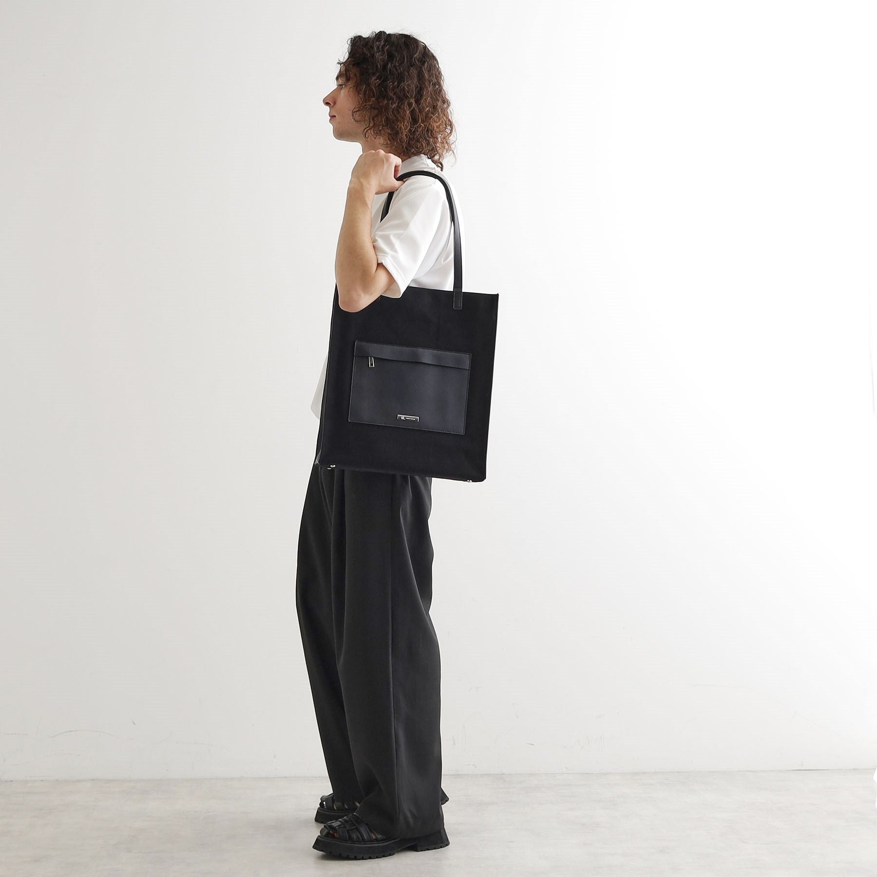 ティーケー タケオ キクチ tk.TAKEO KIKUCHI キャンバスフラットトート (ホワイト(501)) ホワイト(501)