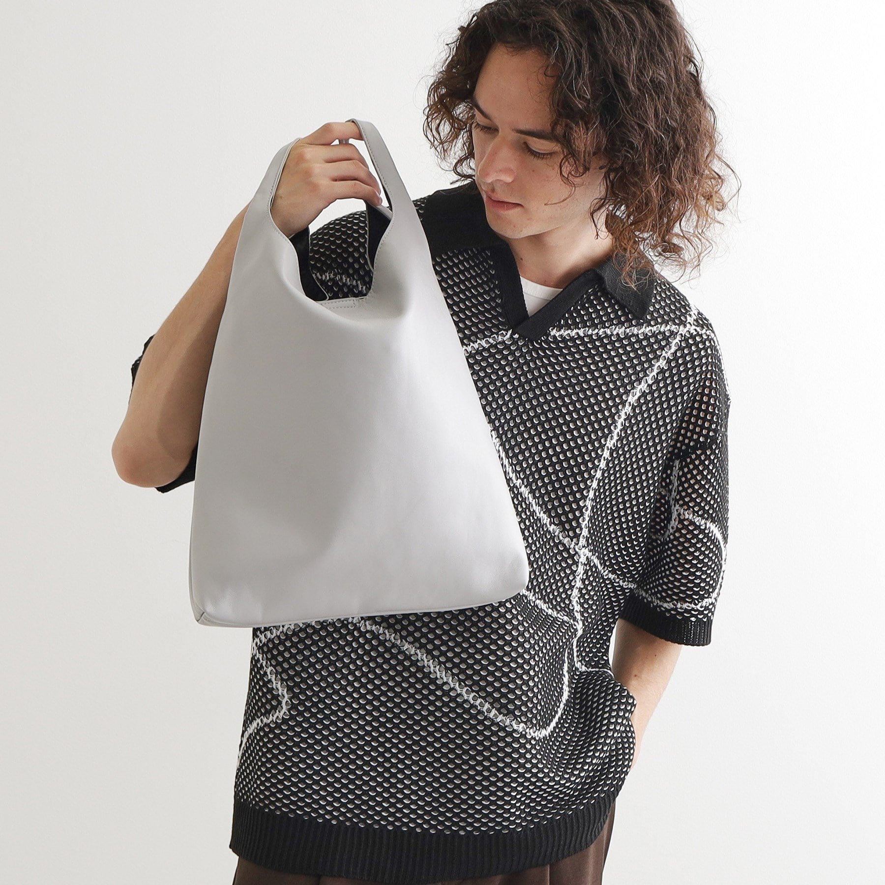 ティーケー タケオ キクチ tk.TAKEO KIKUCHI 2wayトートショルダーバッグ (ライトグレー(011)) ライトグレー(011)