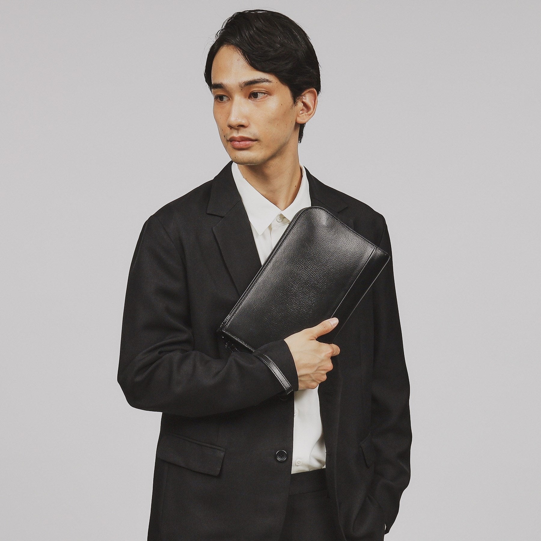 ティーケー タケオ キクチ tk.TAKEO KIKUCHI リアルレザークラッチ(冠婚葬祭OK) (ブラック(019)) ブラック(019)