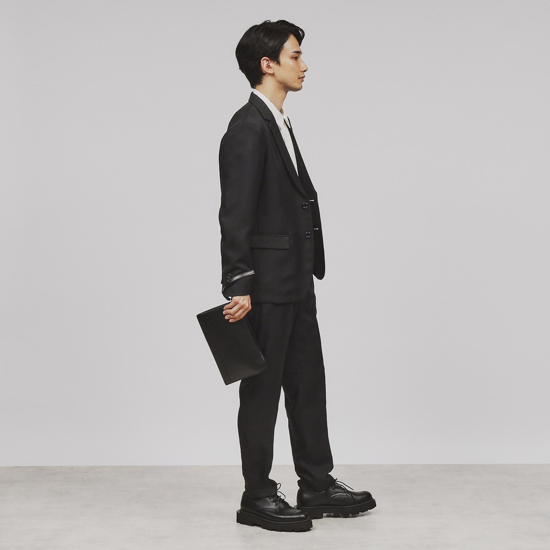 ティーケー タケオ キクチ tk.TAKEO KIKUCHI リアルレザークラッチ(冠婚葬祭OK) (ブラック(019)) ブラック(019)