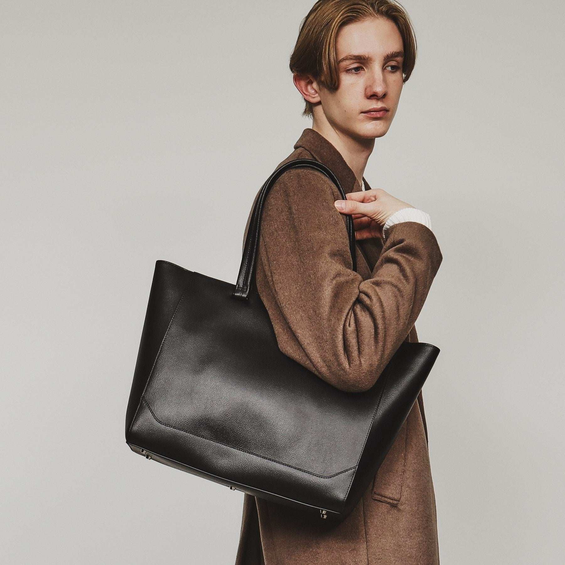 ティーケー タケオ キクチ tk.TAKEO KIKUCHI Refined Leather トートバッグ (ブラック(119)) ブラック(119)