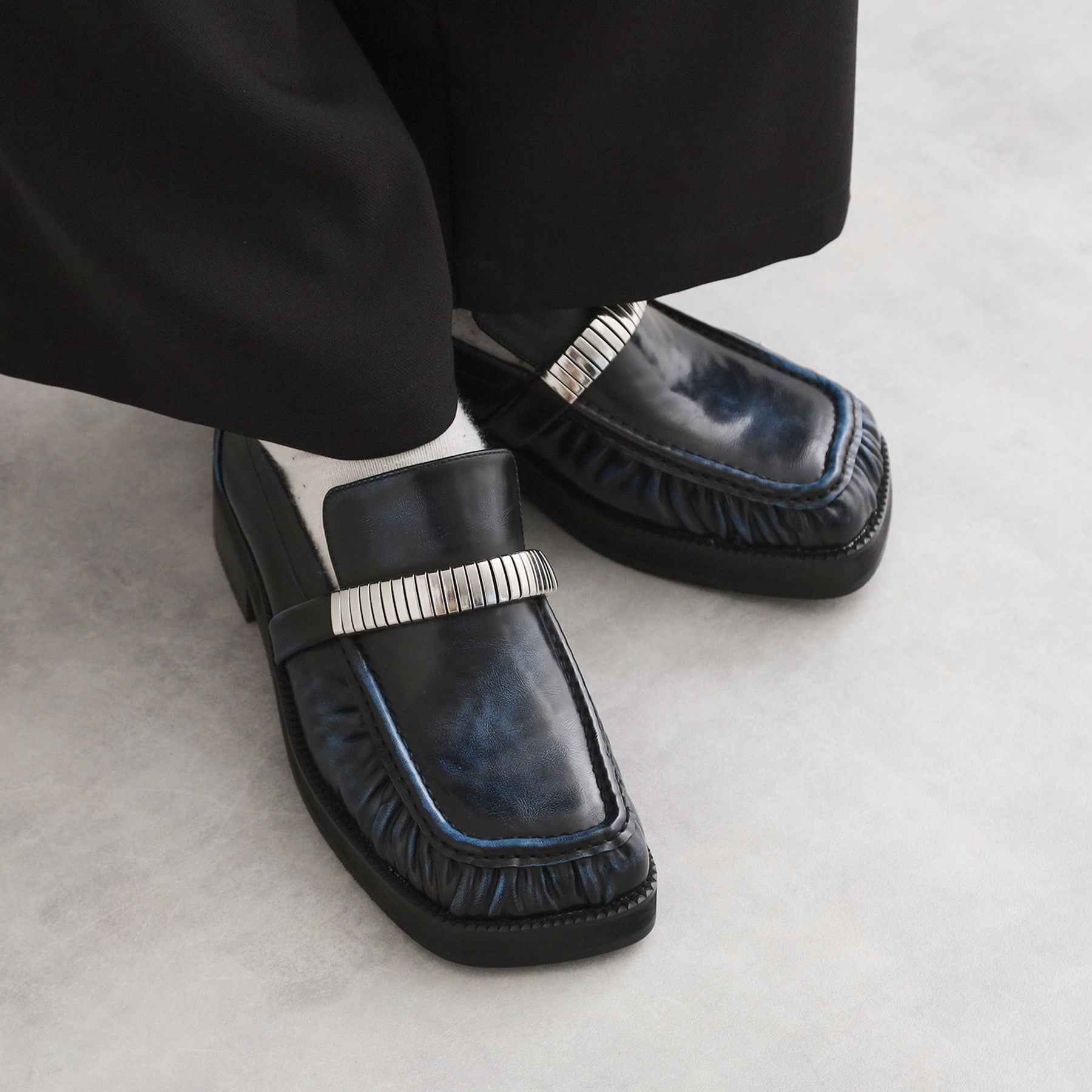 ティーケー タケオ キクチ tk.TAKEO KIKUCHI カラーローファー (ブラック(019)) ブラック(019)